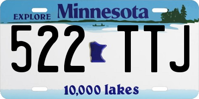MN license plate 522TTJ