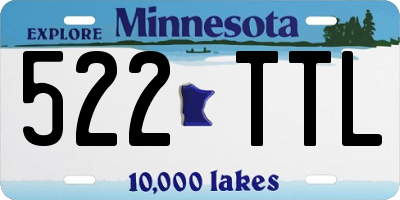 MN license plate 522TTL