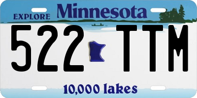 MN license plate 522TTM