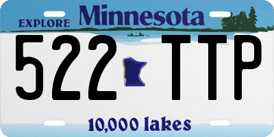 MN license plate 522TTP