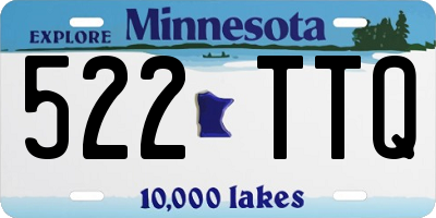 MN license plate 522TTQ
