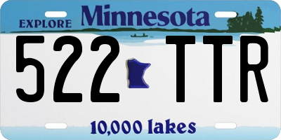 MN license plate 522TTR