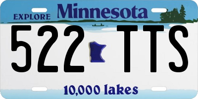 MN license plate 522TTS