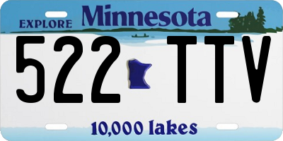 MN license plate 522TTV