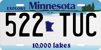 MN license plate 522TUC
