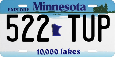 MN license plate 522TUP