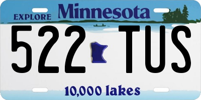 MN license plate 522TUS