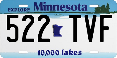 MN license plate 522TVF