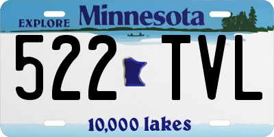 MN license plate 522TVL
