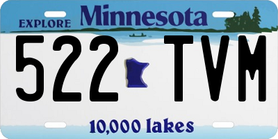 MN license plate 522TVM