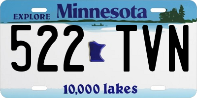 MN license plate 522TVN