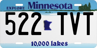 MN license plate 522TVT