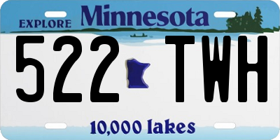 MN license plate 522TWH