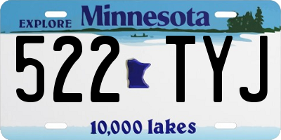 MN license plate 522TYJ