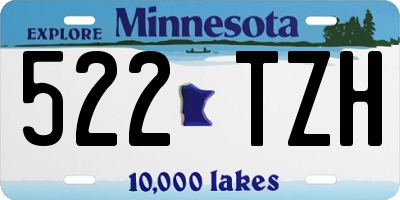 MN license plate 522TZH