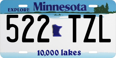 MN license plate 522TZL