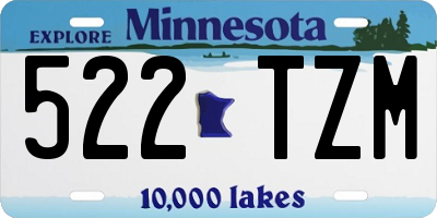 MN license plate 522TZM