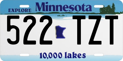 MN license plate 522TZT