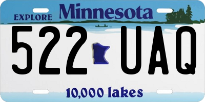 MN license plate 522UAQ