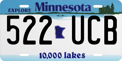 MN license plate 522UCB