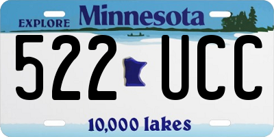 MN license plate 522UCC