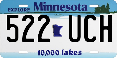 MN license plate 522UCH
