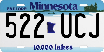 MN license plate 522UCJ