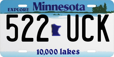 MN license plate 522UCK