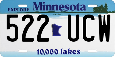 MN license plate 522UCW