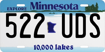 MN license plate 522UDS