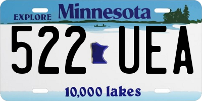 MN license plate 522UEA