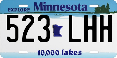MN license plate 523LHH