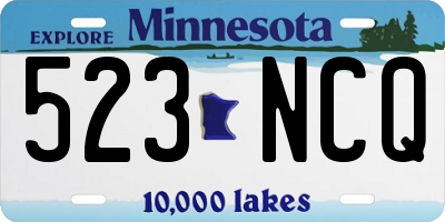 MN license plate 523NCQ