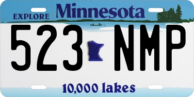MN license plate 523NMP