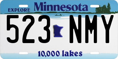MN license plate 523NMY
