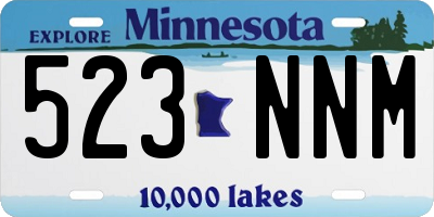 MN license plate 523NNM