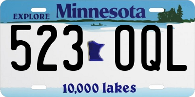 MN license plate 523OQL
