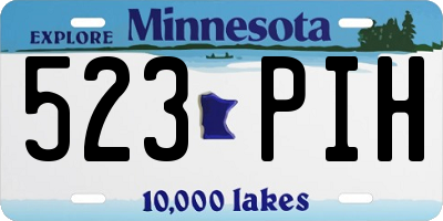 MN license plate 523PIH