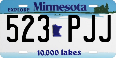 MN license plate 523PJJ