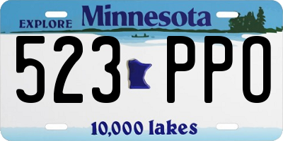 MN license plate 523PPO