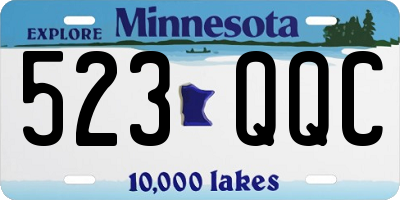 MN license plate 523QQC