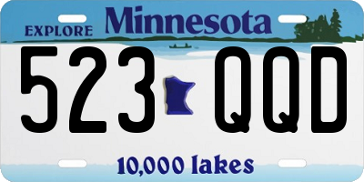 MN license plate 523QQD