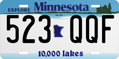 MN license plate 523QQF