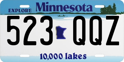 MN license plate 523QQZ