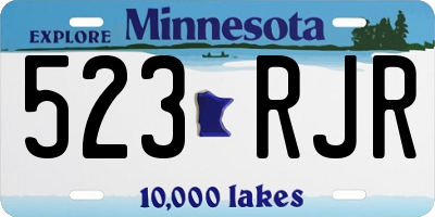 MN license plate 523RJR