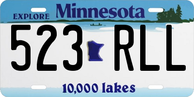 MN license plate 523RLL