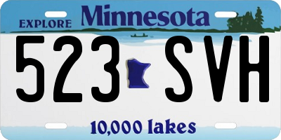 MN license plate 523SVH