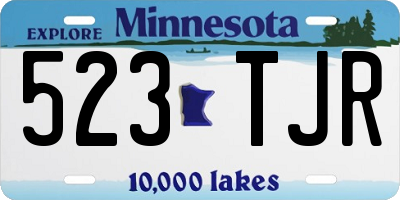MN license plate 523TJR