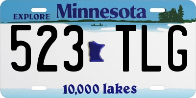 MN license plate 523TLG