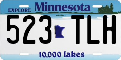 MN license plate 523TLH